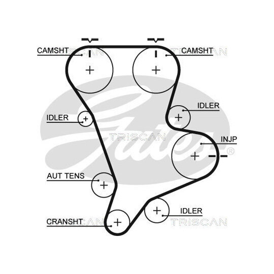 8647 18002 - Timing Belt Set 