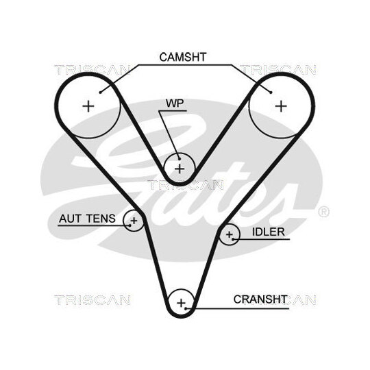 8647 17011 - Timing Belt Set 