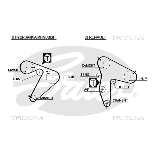 8647 25010 - Timing Belt Set 