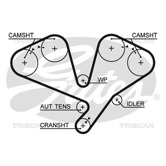 8647 43017 - Timing Belt Set 