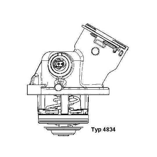 4834.100D - Termostat, kylvätska 