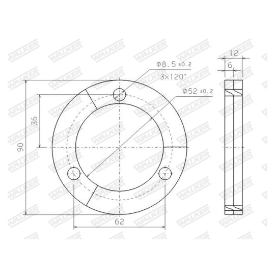 80311 - Exhaust system mounting elements 