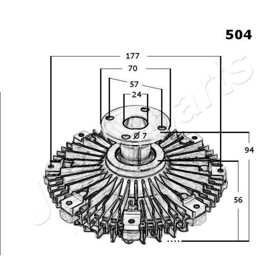 VC-504 - Clutch, radiator fan 