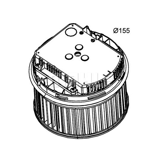 AB 261 000P - Sisätilapuhallin 