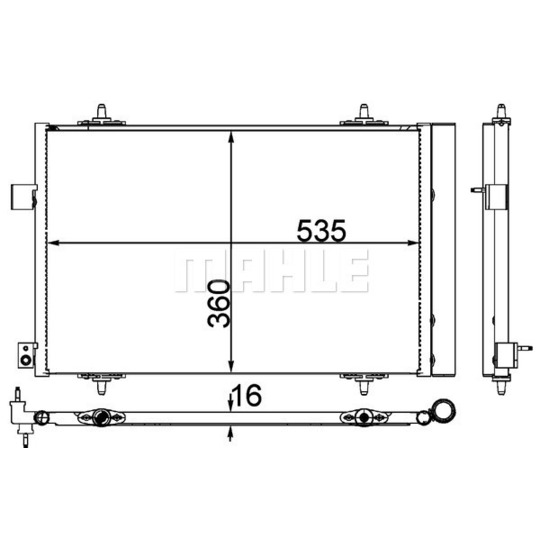 AC 39 000P - Condenser, air conditioning 