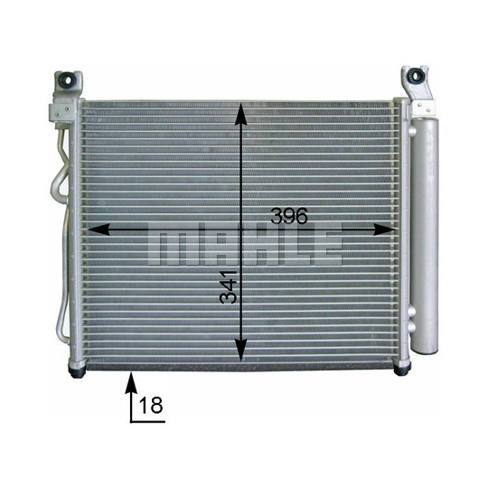 AC 591 000P - Condenser, air conditioning 