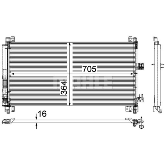 AC 597 000P - Lauhdutin, ilmastointilaite 