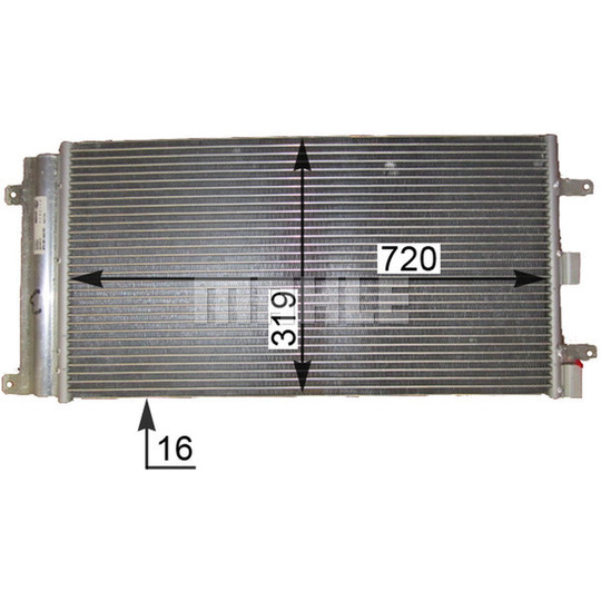 AC 830 000P - Kondensor, klimatanläggning 