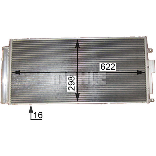 AC 839 000P - Condenser, air conditioning 