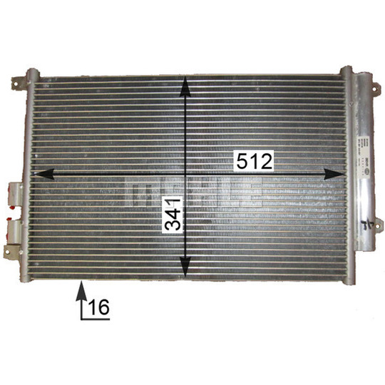 AC 809 000P - Condenser, air conditioning 