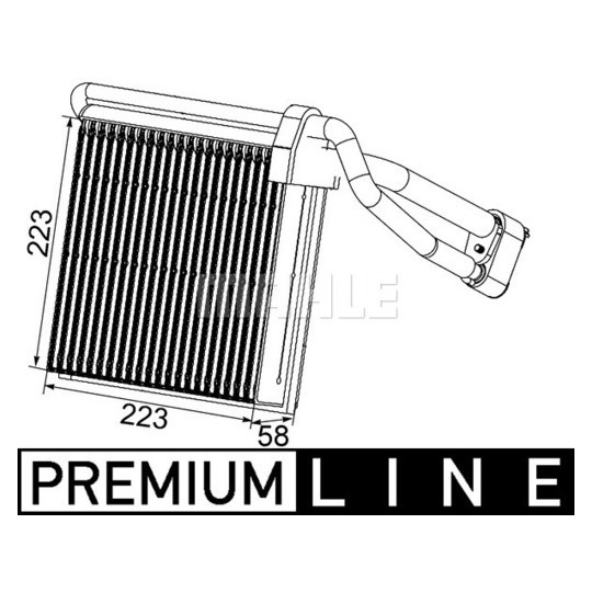 AE 96 000P - Evaporator, air conditioning 