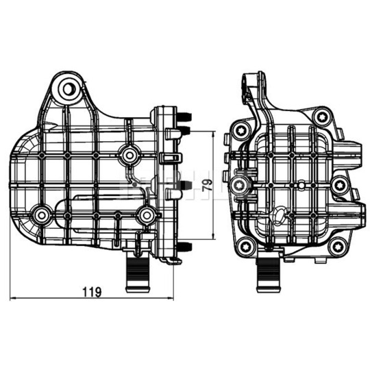 CE 4 000P - Cooler, Exhaust Gas Recirculation 