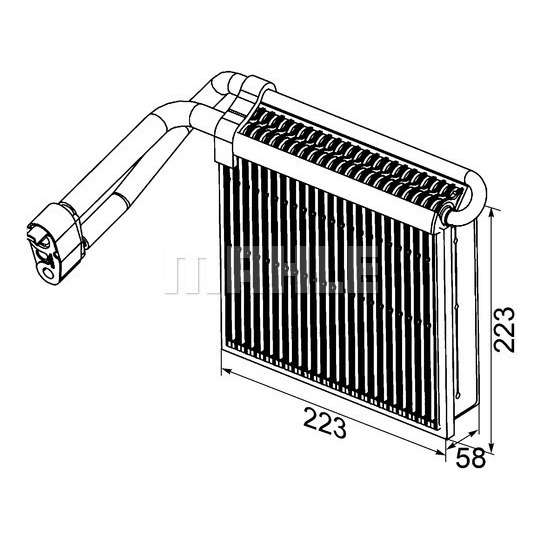 AE 98 000P - Förångare, klimatanläggning 