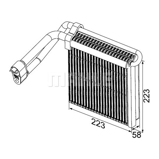 AE 96 000P - Evaporator, air conditioning 