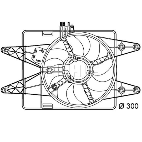 CFF 144 000P - Fläkt, kylare 