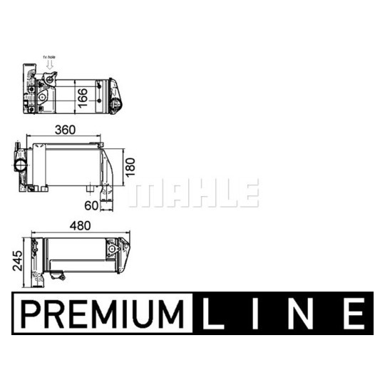 CLC 143 000P - Oil Cooler, retarder 