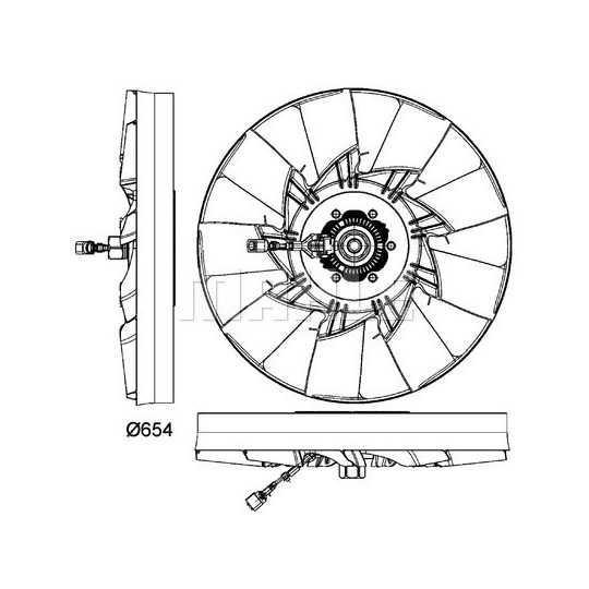 CFF 478 000P - Fan, radiator 