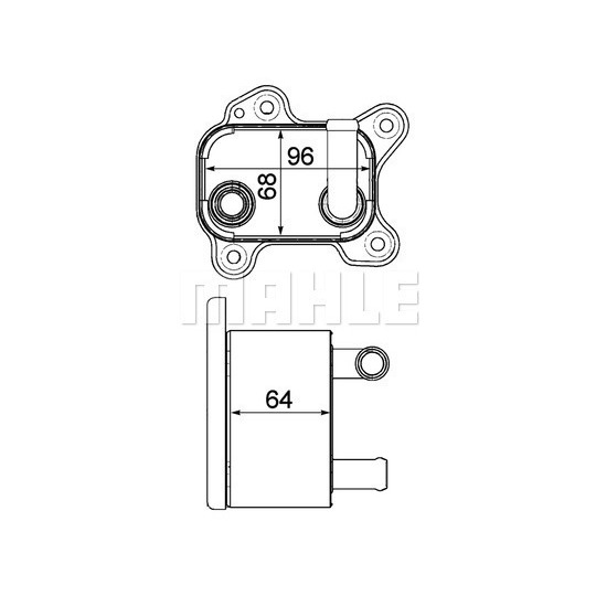 CLC 183 000P - Oil Cooler, automatic transmission 