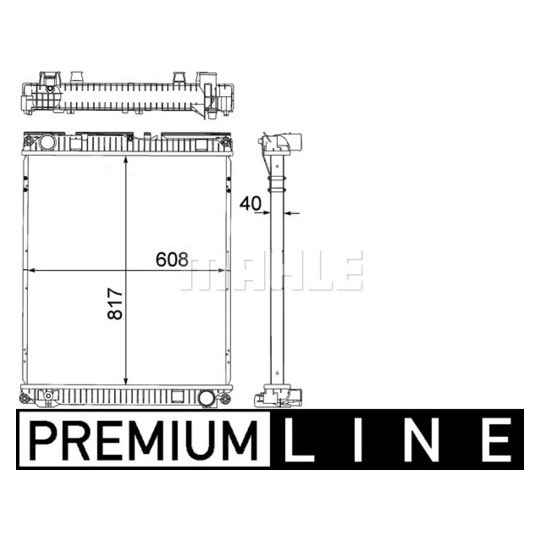 CR 379 000P - Radiator, engine cooling 