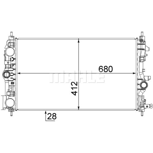 CR 1782 000S - Radiaator,mootorijahutus 