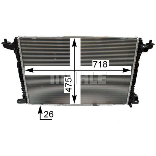 CR 2179 000P - Radiator, engine cooling 