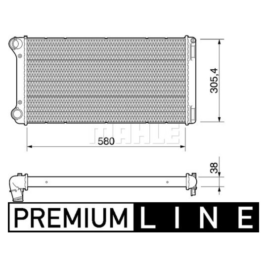 CR 1109 000P - Radiator, engine cooling 