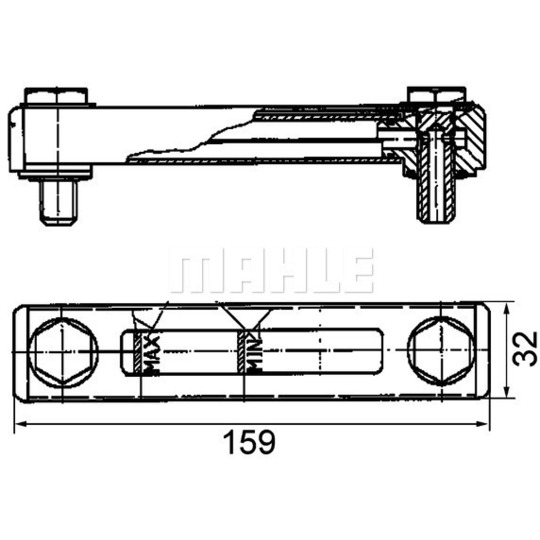 CRTX 1 000P - Level Control Switch, coolant level indicator 