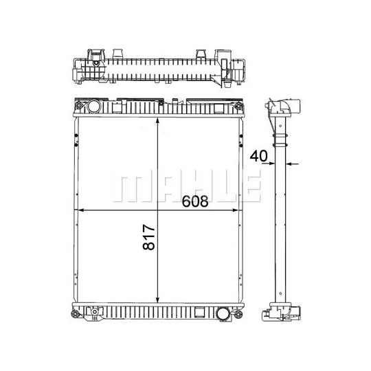 CR 379 000P - Radiator, engine cooling 