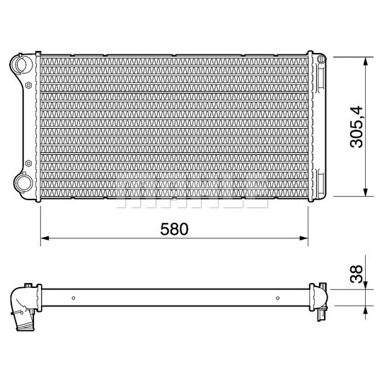 CR 1109 000P - Radiator, engine cooling 