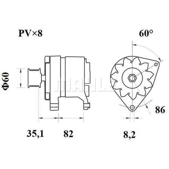 MG 154 - Alternator 