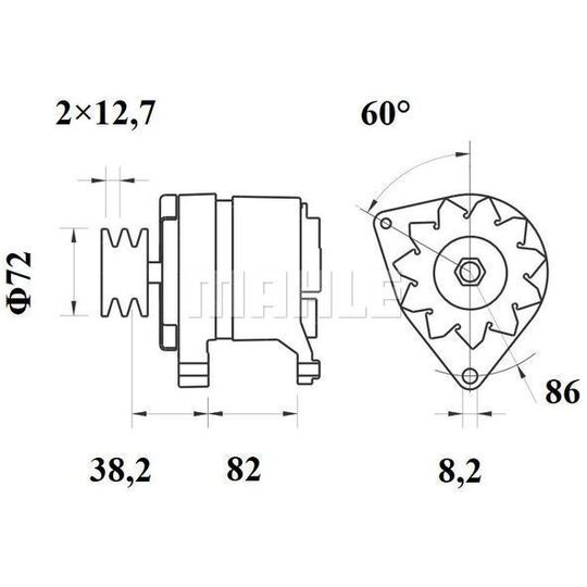 MG 590 - Alternator 