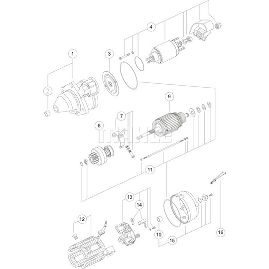 MS 109 - Startmotor 