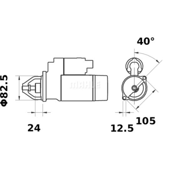 MS 109 - Startmotor 