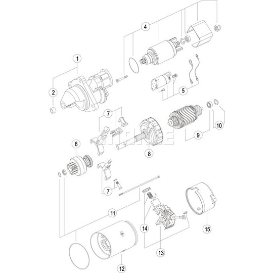 MS 145 - Startmotor 