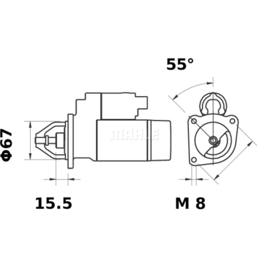 MS 181 - Startmotor 