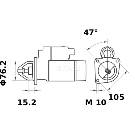 MS 179 - Startmotor 