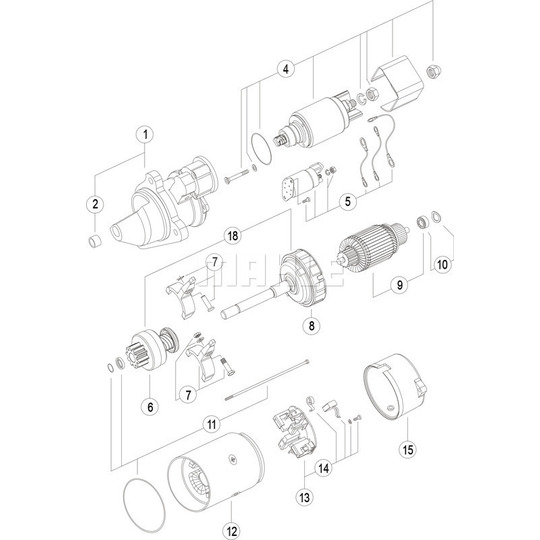 MS 239 - Startmotor 