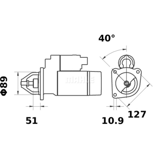 MS 309 - Startmotor 