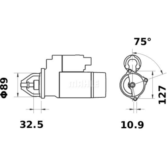 MS 333 - Startmotor 