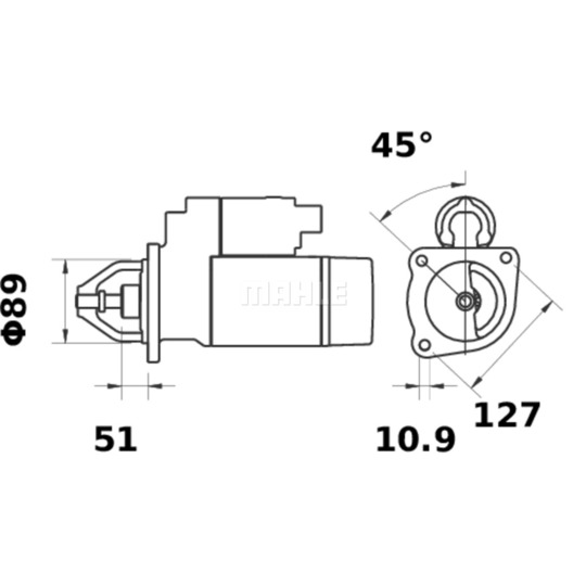 MS 352 - Startmotor 