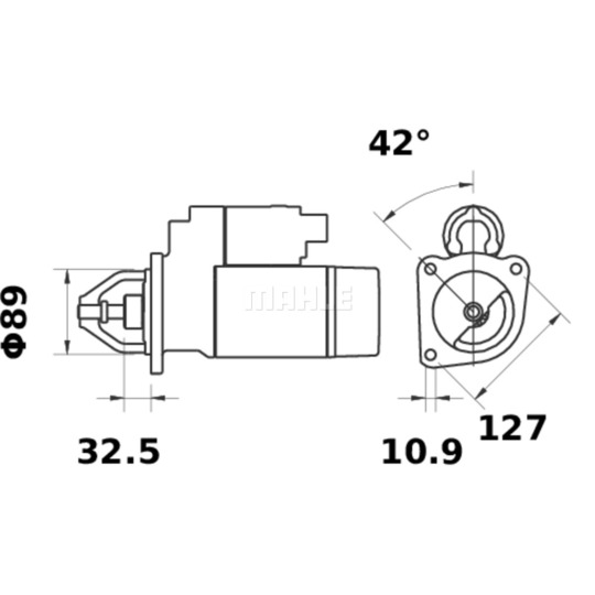 MS 403 - Startmotor 
