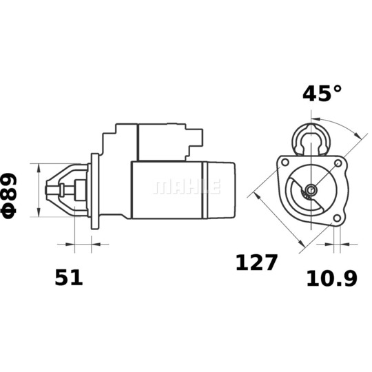 MS 397 - Startmotor 