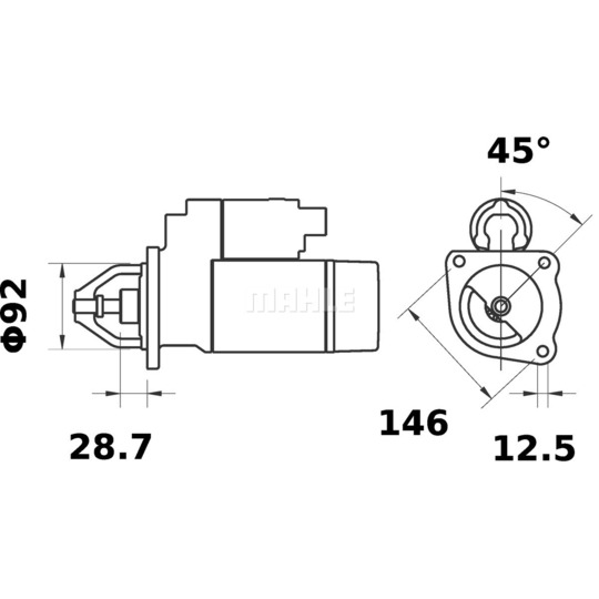 MS 51 - Startmotor 