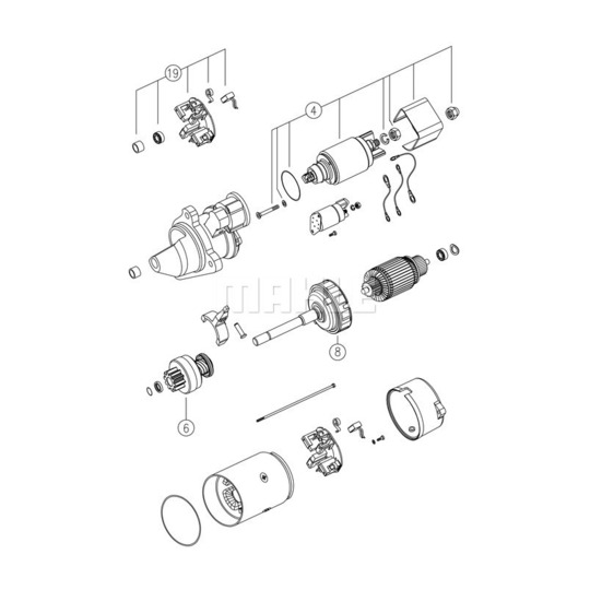 MS 767 - Startmotor 