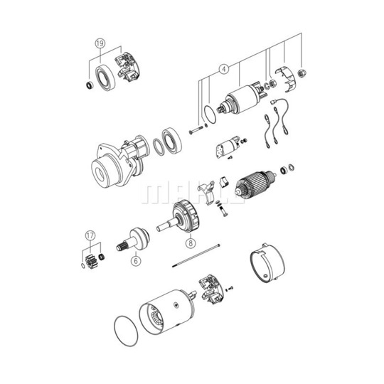 MS 770 - Startmotor 