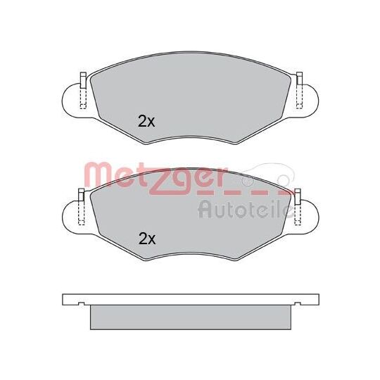 1170059 - Brake Pad Set, disc brake 