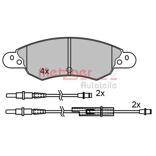 1170502 - Brake Pad Set, disc brake 