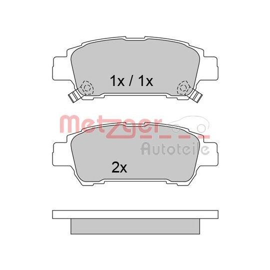 1170519 - Brake Pad Set, disc brake 