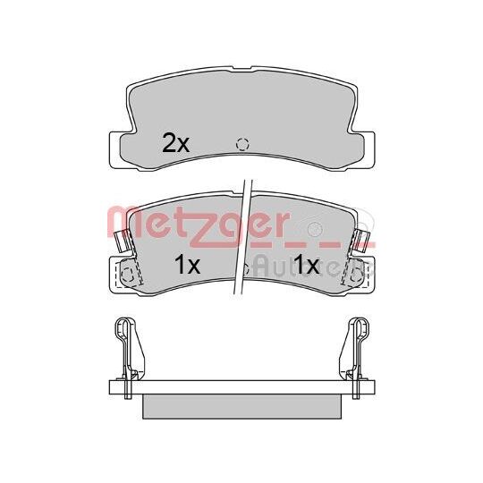 1170546 - Brake Pad Set, disc brake 