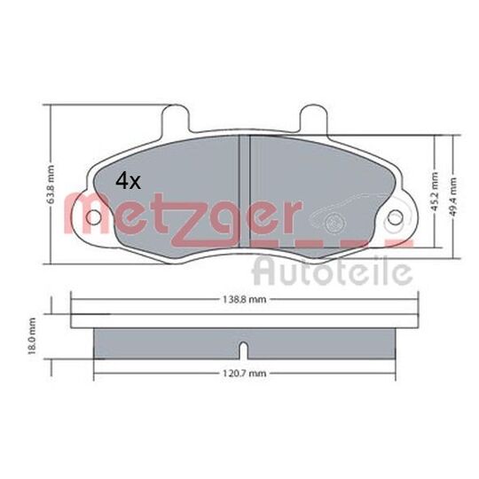 1170604 - Brake Pad Set, disc brake 